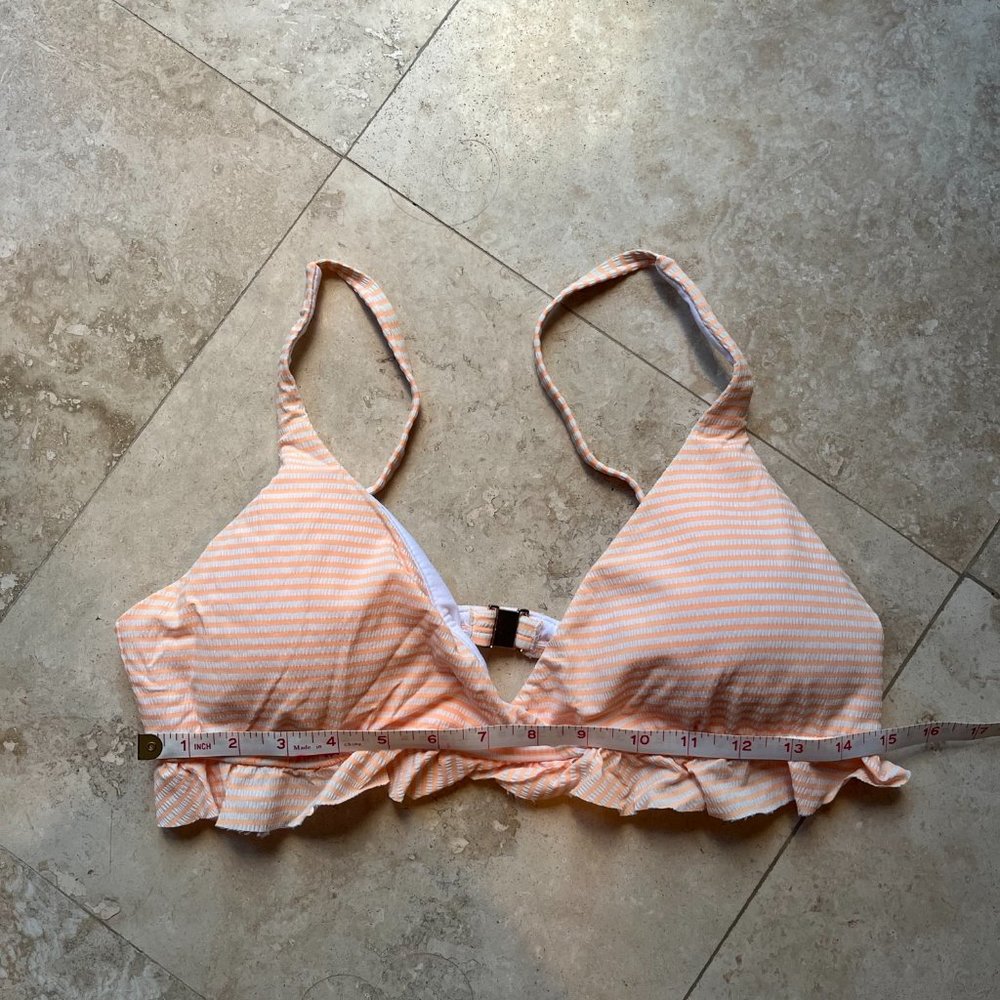 POLO RALPH LAUREN 2 Piece Orange White Bikini Set - Picture 7 of 10